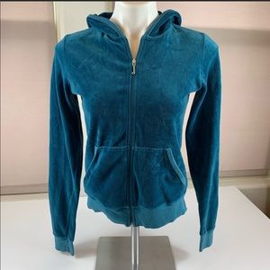Juicy Couture Tracksuit Jacket Full Zip Blue Large